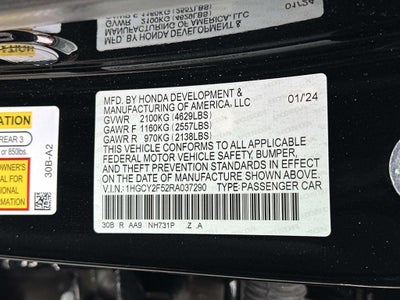 2024 Honda Accord Hybrid Sport