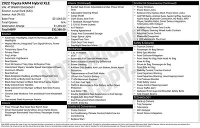 2022 Toyota RAV4 Hybrid XLE