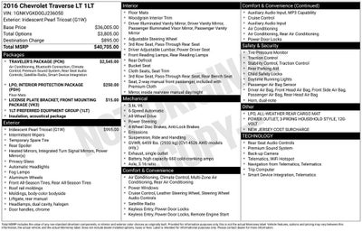 2016 Chevrolet Traverse LT 1LT