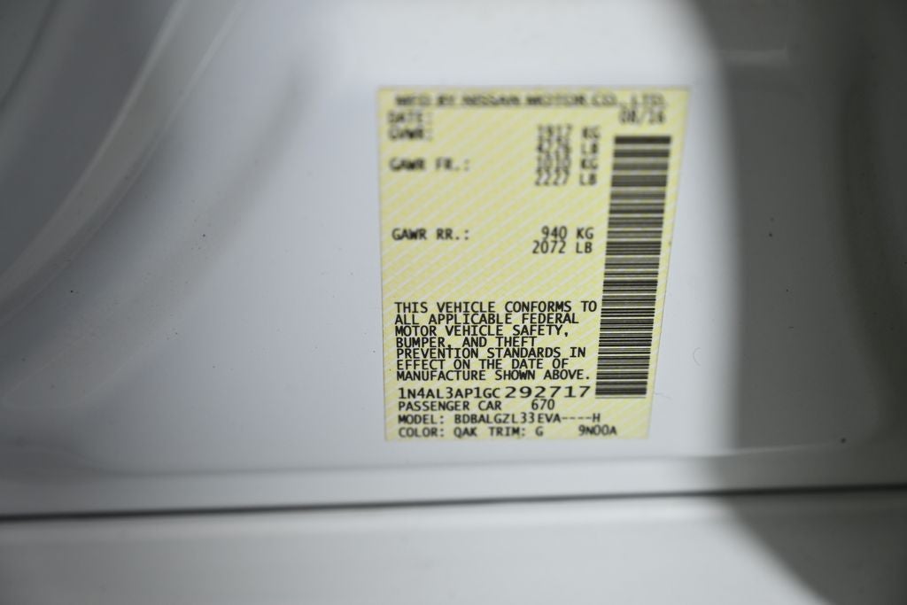 2016 Nissan Altima 2.5 S