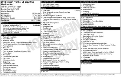 2010 Nissan Frontier LE