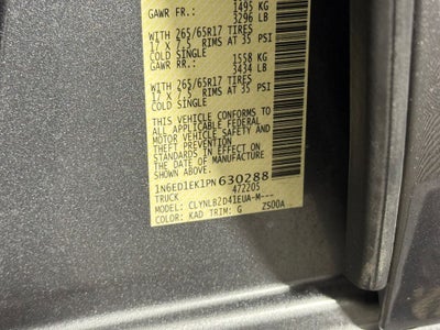 2023 Nissan Frontier SV Midnight Edition