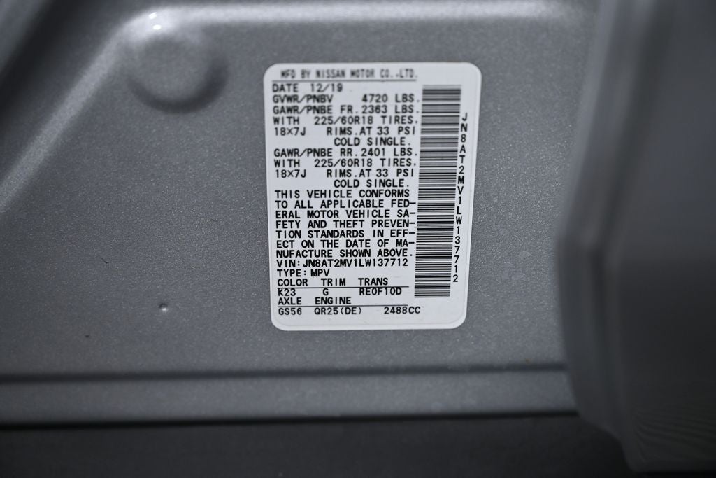 2020 Nissan Rogue SV