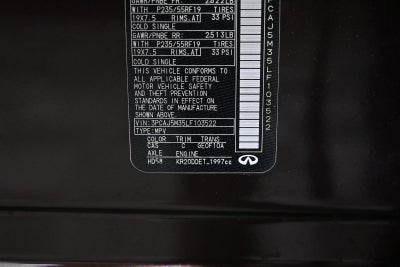 2020 INFINITI QX50 SENSORY