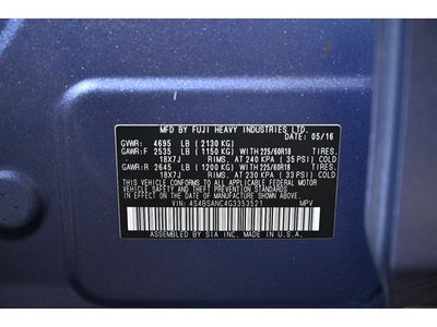 2016 Subaru Outback 2.5i Limited