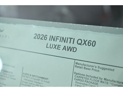 2026 INFINITI QX60 LUXE