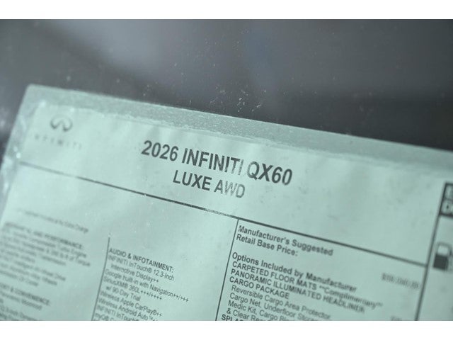 2026 INFINITI QX60 LUXE