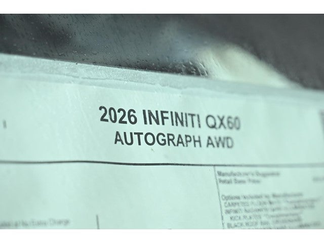 2026 INFINITI QX60 AUTOGRAPH