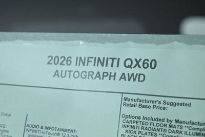 2026 INFINITI QX60 AUTOGRAPH