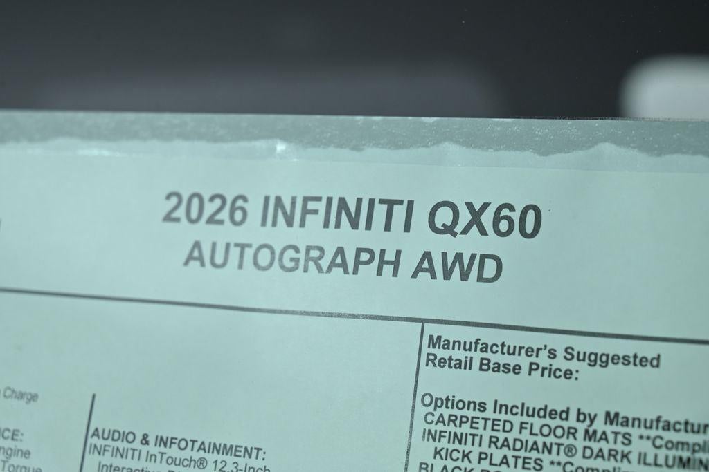 2026 INFINITI QX60 AUTOGRAPH