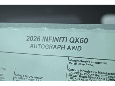 2026 INFINITI QX60 AUTOGRAPH
