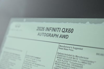 2026 INFINITI QX60 AUTOGRAPH