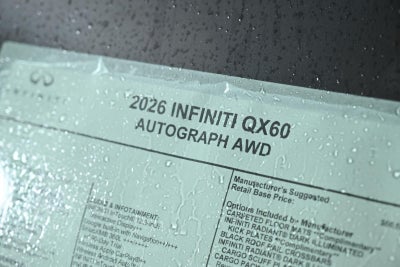 2026 INFINITI QX60 AUTOGRAPH