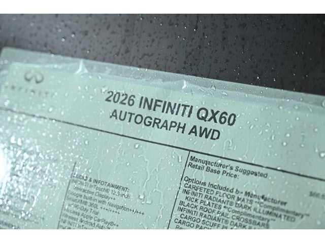 2026 INFINITI QX60 AUTOGRAPH