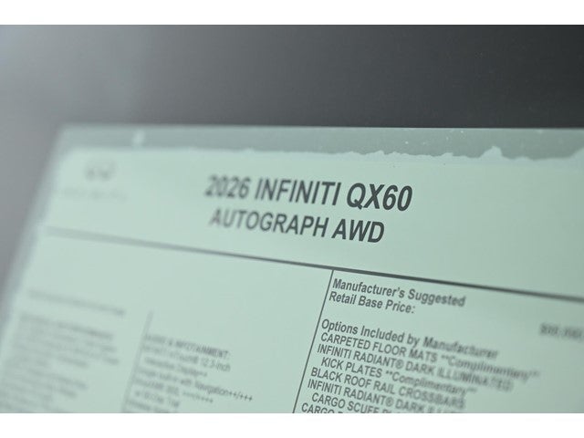 2026 INFINITI QX60 AUTOGRAPH