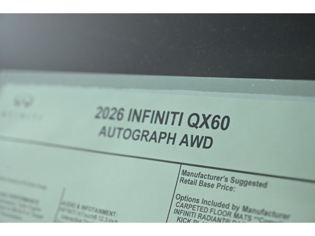 2026 INFINITI QX60 AUTOGRAPH