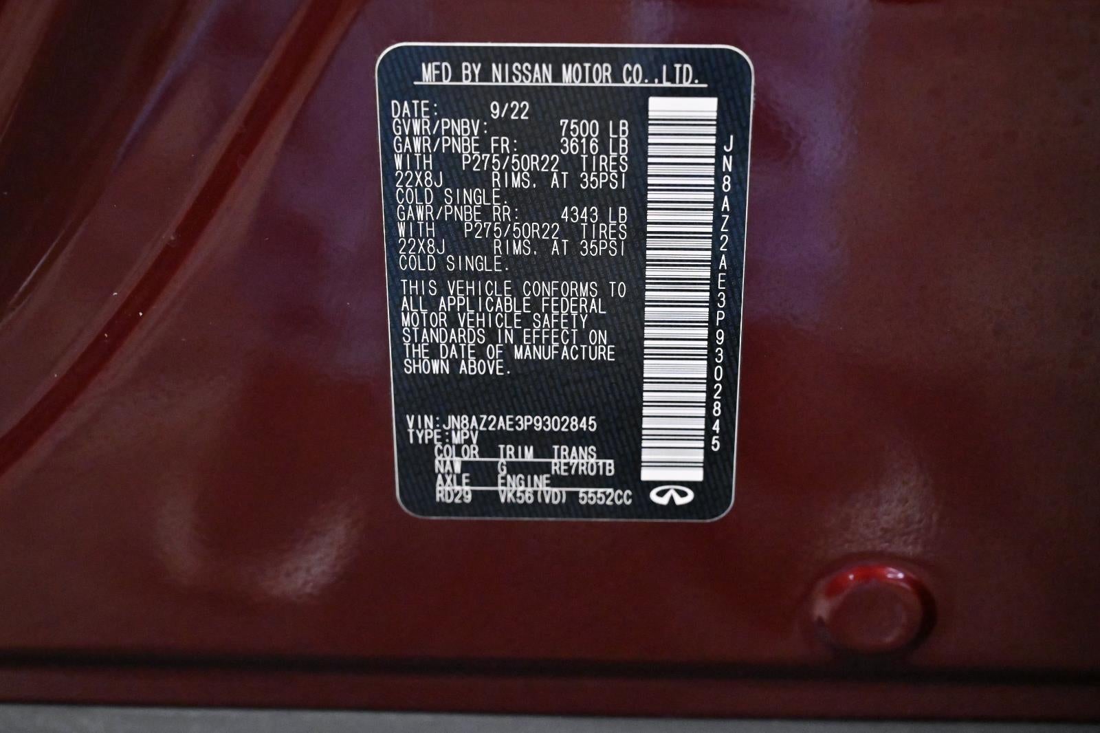 2023 INFINITI QX80 PREMIUM SELECT