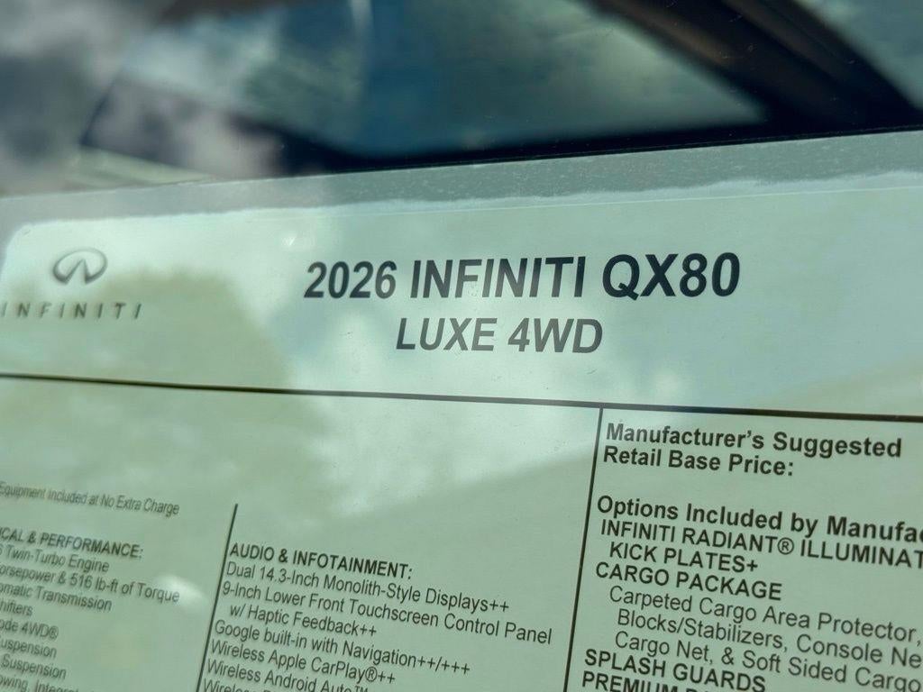 2026 INFINITI QX80 LUXE