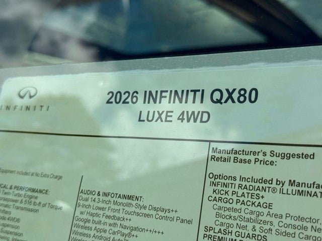 2026 INFINITI QX80 LUXE