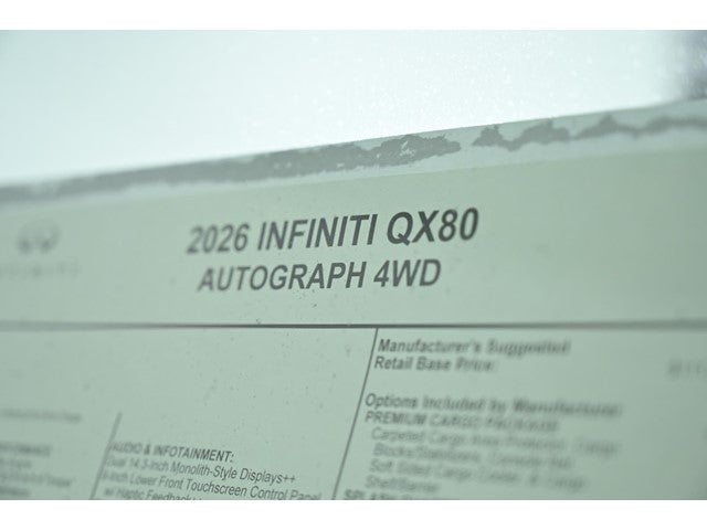 2026 INFINITI QX80 AUTOGRAPH