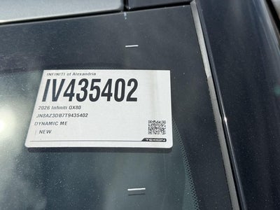 2026 INFINITI QX80 SPORT