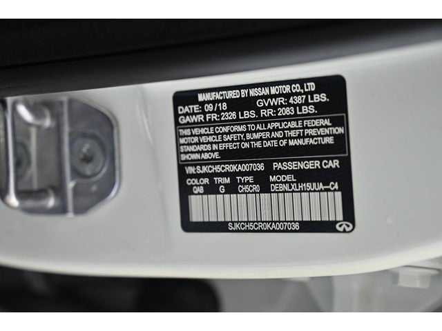 2019 INFINITI QX30 LUXE