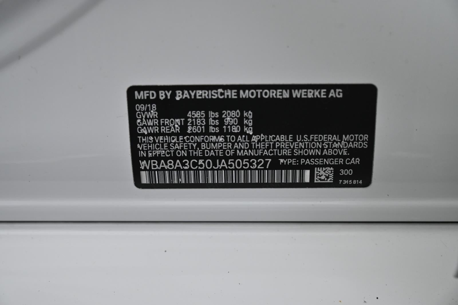 2018 BMW 3 Series 320i xDrive