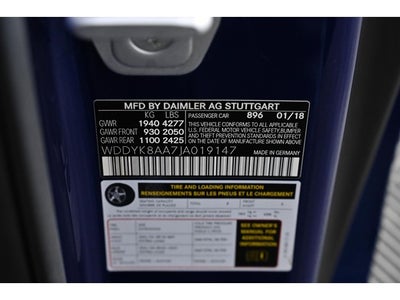 2018 Mercedes-Benz AMG® GT AMG® GT C