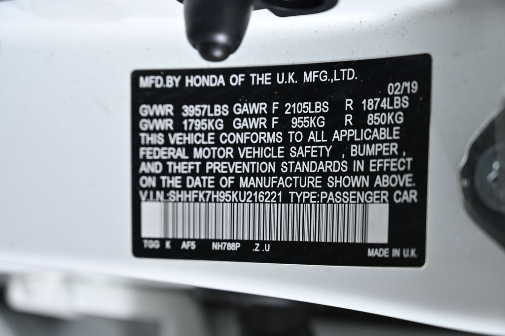 2019 Honda Civic Sport Touring