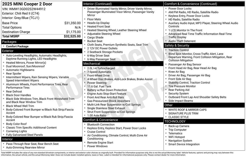 2025 MINI Cooper Hardtop 2 Door