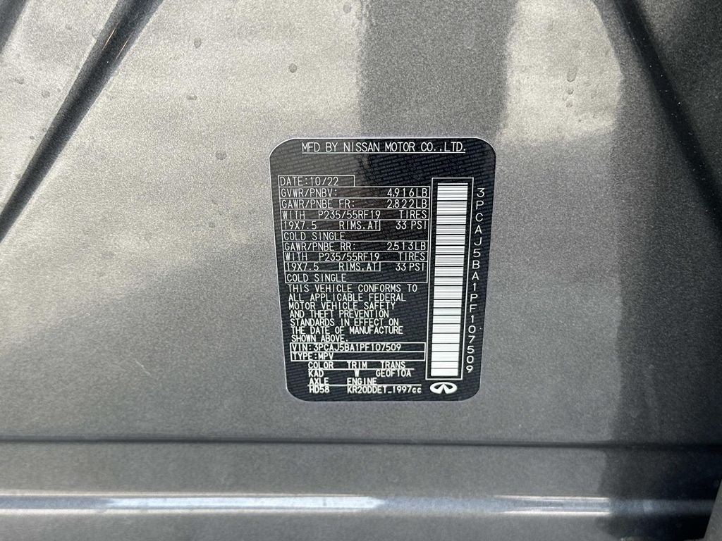 2023 INFINITI QX50 LUXE