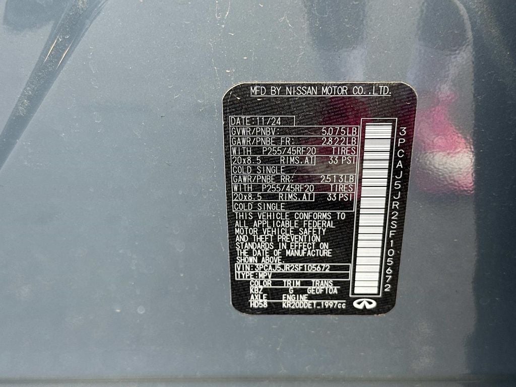 2025 INFINITI QX55 LUXE