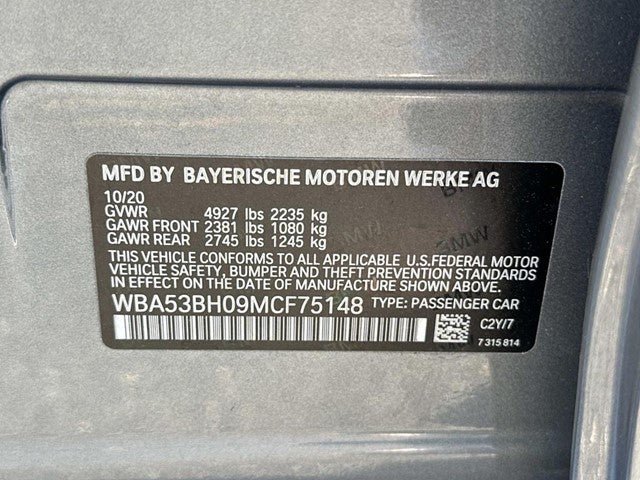 2021 BMW 5 Series 530i