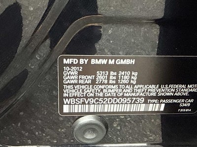 2013 BMW M5 Base