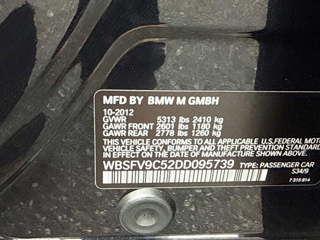 2013 BMW M5 Base