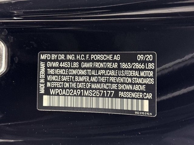 2021 Porsche 911 Turbo S