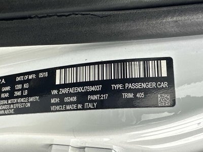 2018 Alfa Romeo Giulia Ti Sport