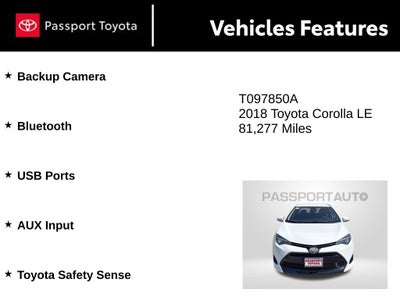 2018 Toyota Corolla LE
