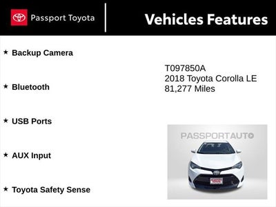 2018 Toyota Corolla LE