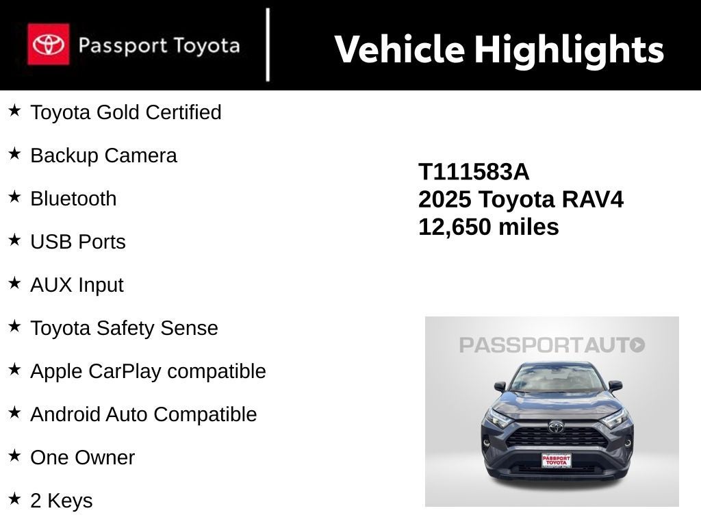 2025 Toyota RAV4 LE