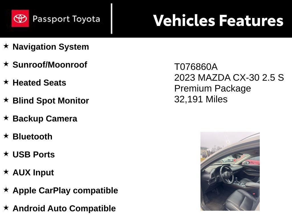 2023 Mazda Mazda CX-30 2.5 S Premium Package