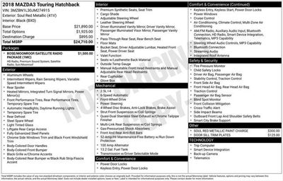 2018 Mazda Mazda3 Touring