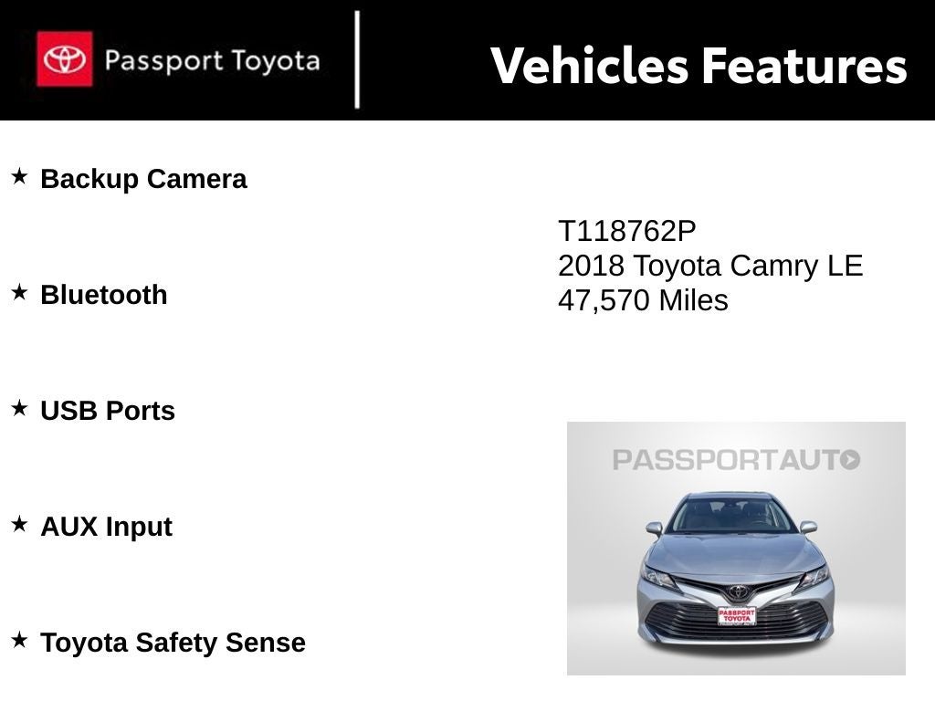 2018 Toyota Camry LE