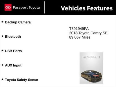2018 Toyota Camry SE