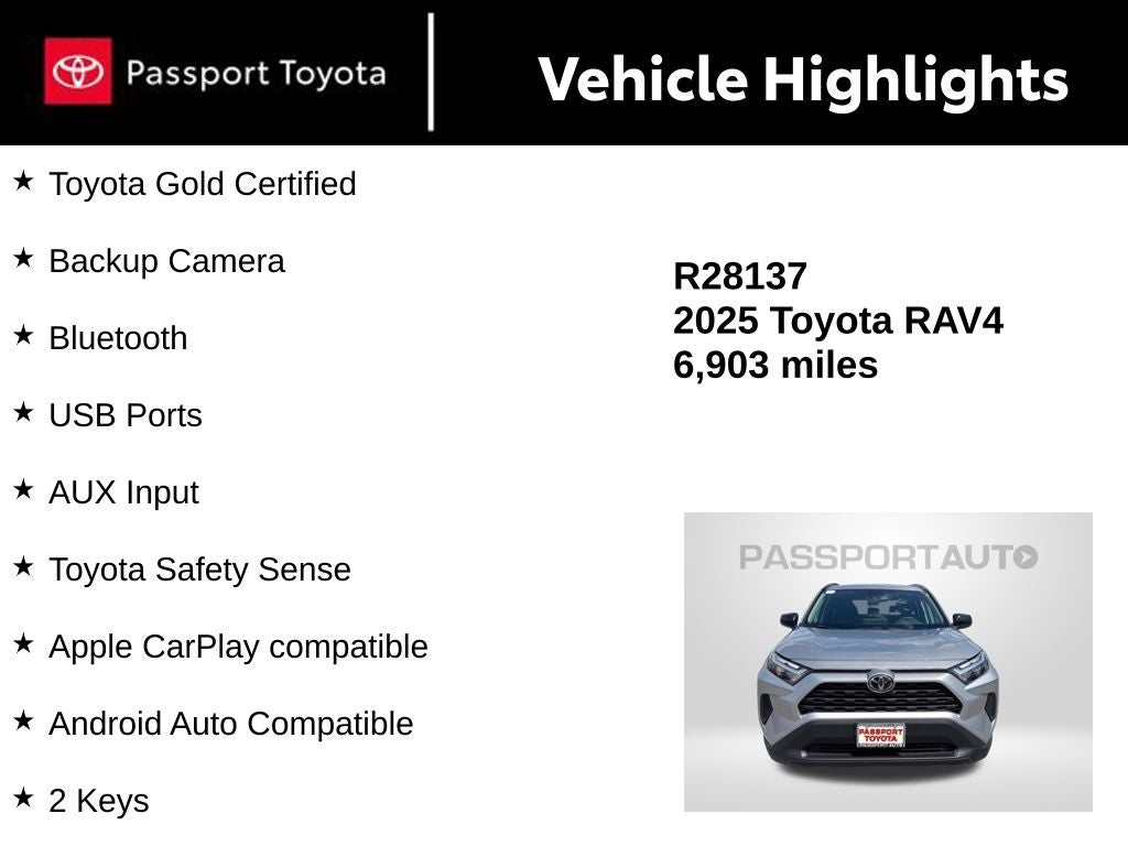 2025 Toyota RAV4 Hybrid LE