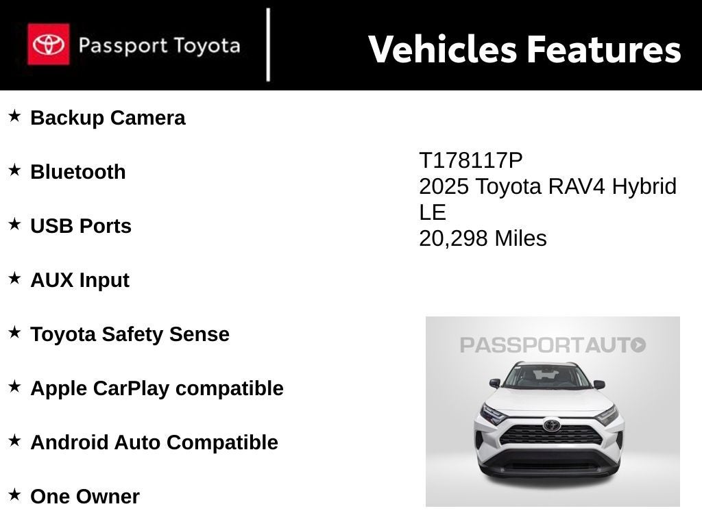 2025 Toyota RAV4 Hybrid LE