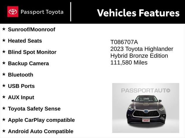 2023 Toyota Highlander Hybrid Bronze Edition