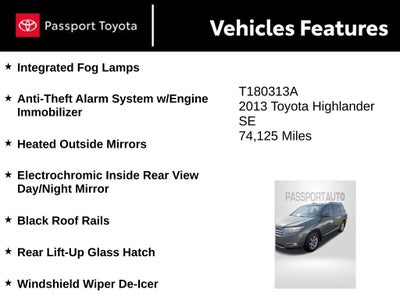 2013 Toyota Highlander SE