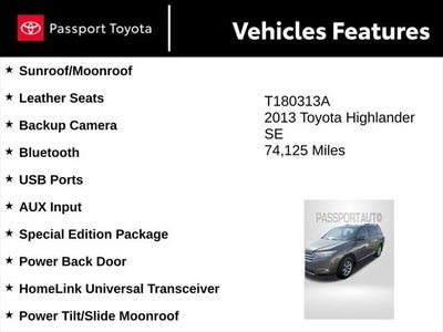 2013 Toyota Highlander SE