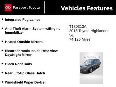 2013 Toyota Highlander SE